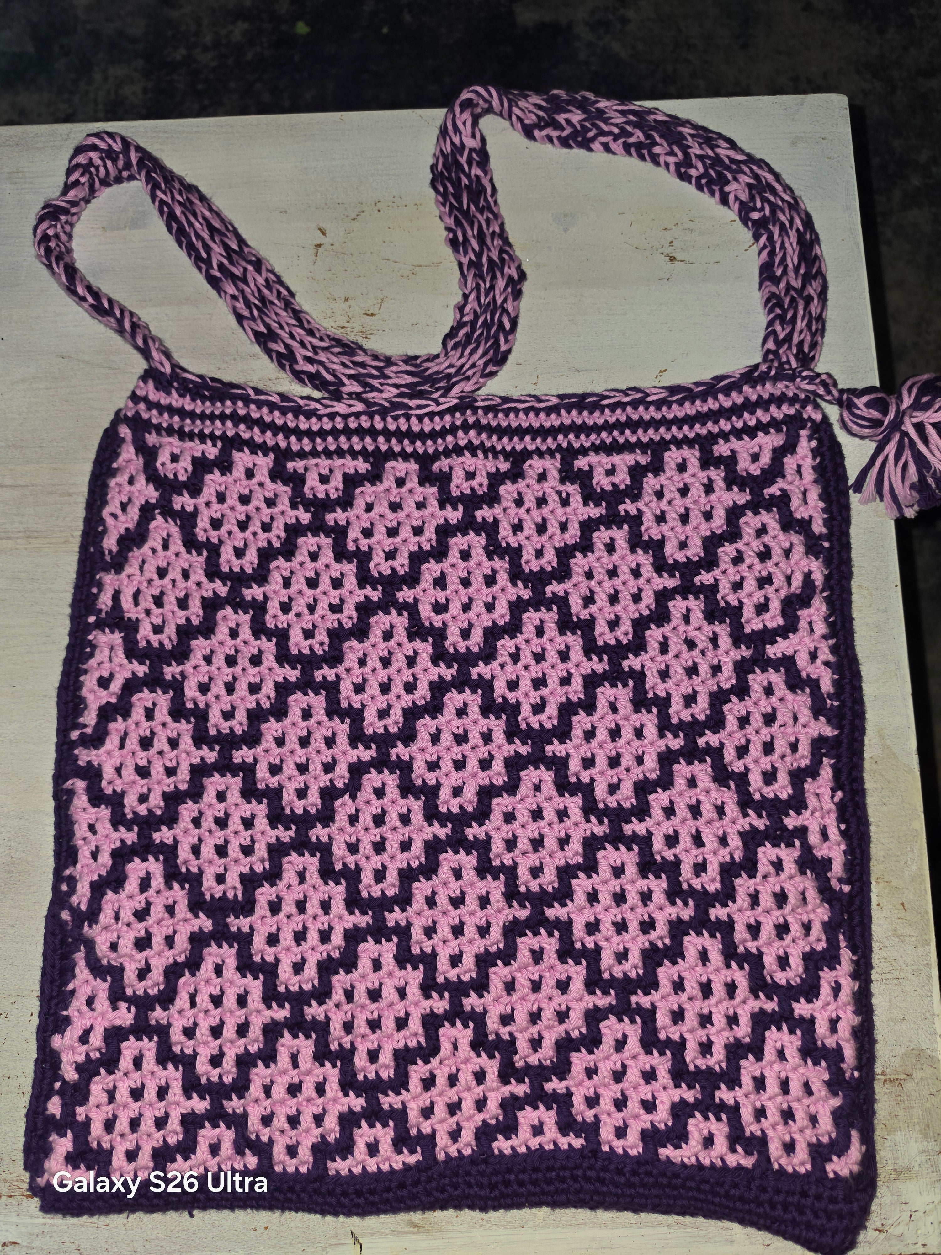 Mosaic Crochet Bag