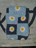 Blue Daisies Backpack Small